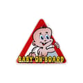 Miniatyrbild 1 av 4: 3D-dekal Baby on Board, 68 x 60 mm