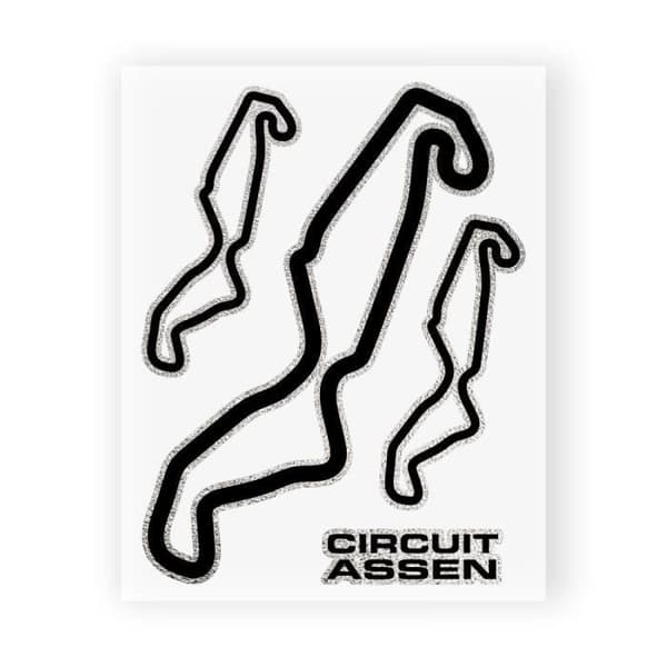 Klistermärke Circuit Assen Klistermärke 10 x 12 cm