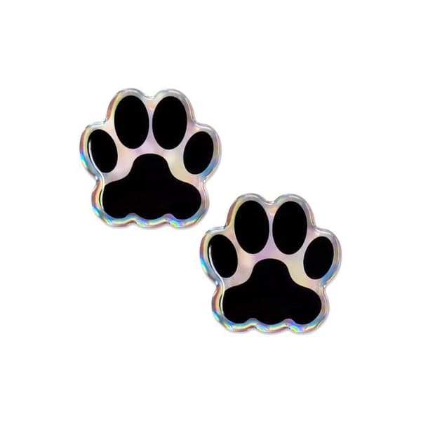 3D självhäftande klistermärke Paw Traces, 2 delar, 35 x 30 mm
