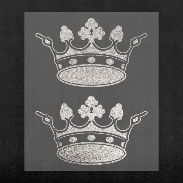 Klistermärke Förskuret - Silver - 10 x 12 cm - Hög kvalitet - Hållbar motståndskraft - 2 stycken