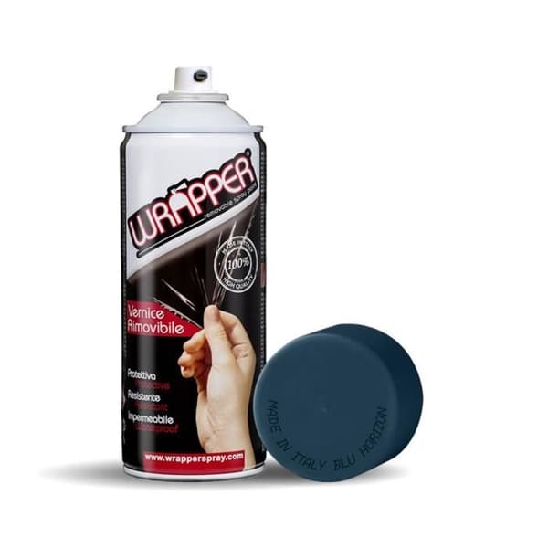 Avtagbar sprayfärg - Wrapper - Blå Horisont - Vattentät - Lätt skydd - Avtagbar film