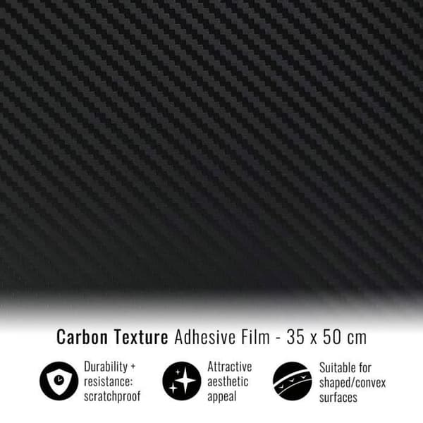 Film Adhesiv Inbinda - icke specificerad - 35 x 50 cm - Kolfiber effekt - Hållbar - Återanvändbar