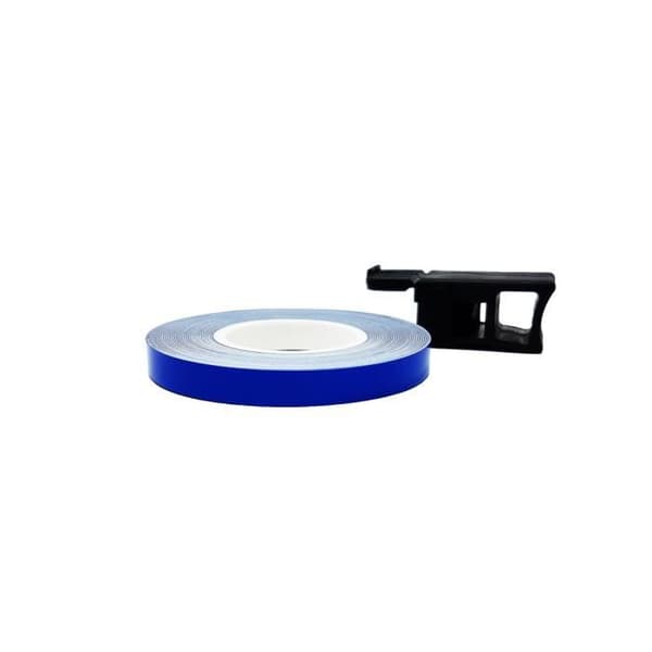 Brytningslister för bilfälgar, blå, 7 mm x 6 mt
