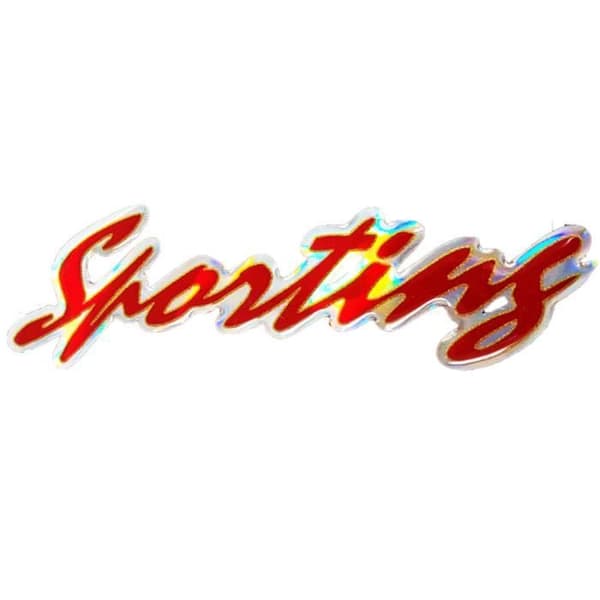 Dekal 3D Sporting Red, 90 x 28 mm