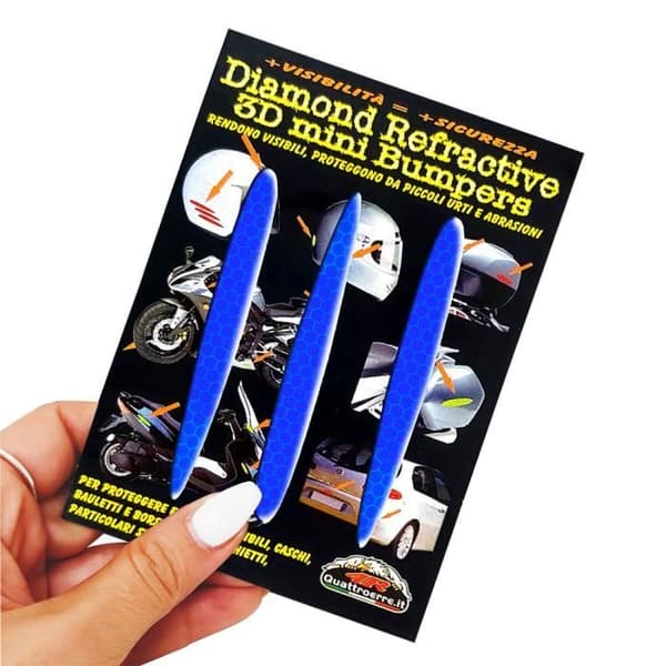 3D Refractive Stickers - Ej specificerat - Blå pilar - 12 x 105 mm - 3 delar - Ökad säkerhet