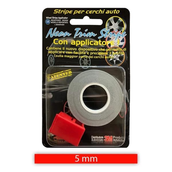 Wheel Trim Racing Strips för bilfälgar, röd, 5 mm x 6 mt