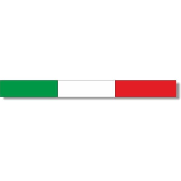Klisterremsa Italien Flagga Grön Vit Röd, 3 x 33 cm