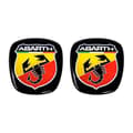 Miniatyrbild 2 av 4: 3D Abarth Officiell Logotyp Ersättningsdekal för Fiat 500, Fram + Bak
