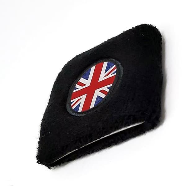 Sponge Armband - Motorcykel - England Flagga - Svart - 70 x 85 mm - Absorberar olja