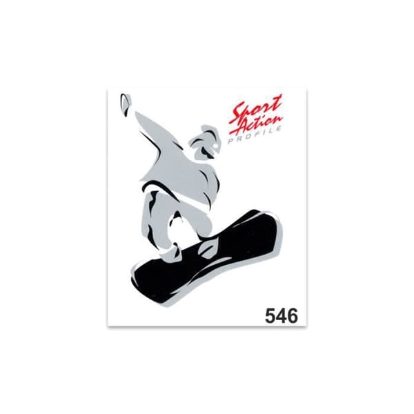 Snow-Board Sticker Sticker, 10 x 12 cm