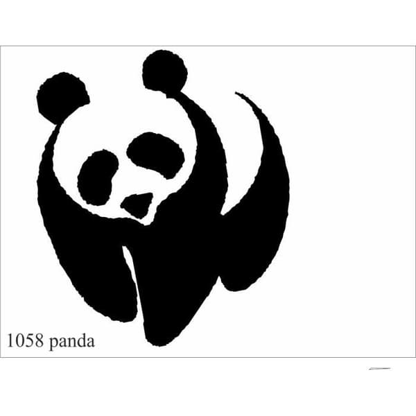 Klistermärke - Maxi Decor - Panda - 50 x 35 cm - Garanti för vidhäftning - Hög hållfasthet