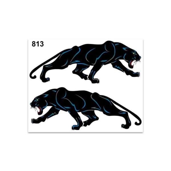 Klistermärke - Puma - 14 x 16 cm - Svart - Hög kvalitet - Hållbar motståndskraft