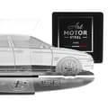 Miniatyrbild 2 av 4: Alfa Romeo 156 graverad bilsiluettmodell i rostfritt stål