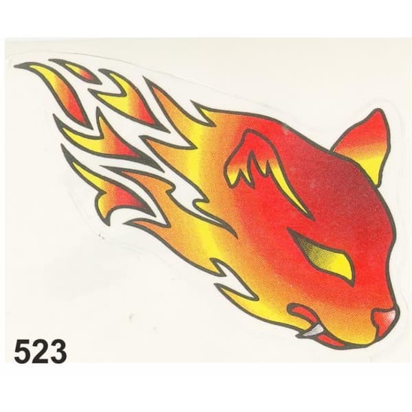 Dekal Cat On Fire Dekal 10 x 12 cm