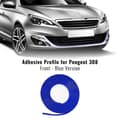 Miniatyrbild 1 av 4: Främre självhäftande profil för Peugeot 308 bil, blå