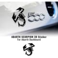 Miniatyrbild 1 av 3: 3D-dekal - Fiat - 500 Abarth - Scorpion Black - Flexibel - Oföränderlig - Tillverkad i Italien