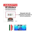 Miniatyrbild 3 av 4: 3D Abarth officiella ersättningslogodekal för Fiat 500