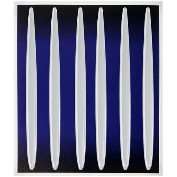 3D Arrow Intakes Bildekaler, Krom, 23,5 cm, 6 stycken