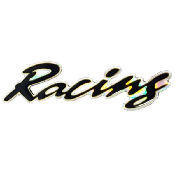 Klistermärke 3D - OEM Kvalitet - Racing Svart - 89 x 35 mm - UV-resistent - Exakta Detaljer