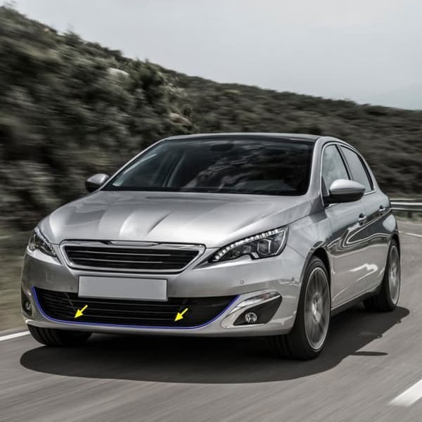 Adhesivprofil - Peugeot - 308 - Blå - 2 'Easy Cleaner Pro'-servetter - Passar till stötfångaren