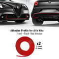 Miniatyrbild 1 av 4: Självhäftande profil - Alfa Romeo - Mito - Röd - 2 "Easy Cleaner Pro" handdukar - Passar till stötfångaren