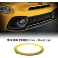 Miniatyrbild 1 av 3: Självhäftande profil - Fiat - 500 Abarth - Gul - 3 mm x 300 cm - 1 rengöringsduk