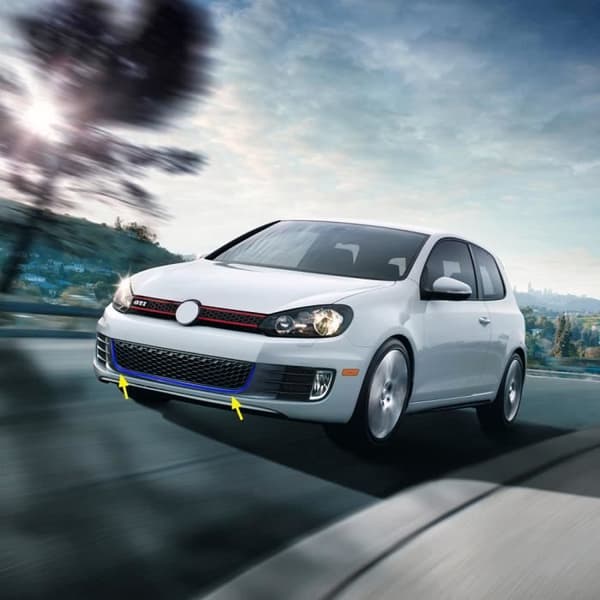 Självhäftande profil - Golf 6 - Blå - Anpassar sig efter stötfångaren - Ingår: Easy Cleaner Pro Towel
