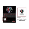 Miniatyrbild 3 av 3: 3D Alfa Romeo Logotypdekal för Giulia Stelvio Interiors, 51 mm