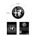 Miniatyrbild 2 av 3: 3D Alfa Romeo Logotypdekal för Giulia Stelvio Interiors, 51 mm