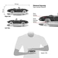 Miniatyrbild 4 av 4: Dekorationsobjekt - Alfa Romeo - Spider Duetto - Graverad silhuett - Rostfritt stål - Transparent vitrinskydd