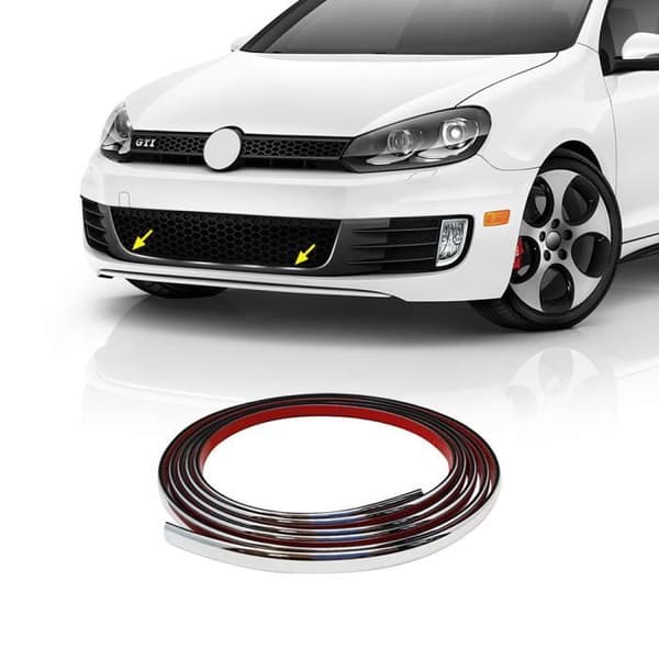 Främre självhäftande profil för Golf 6 Car, krom