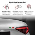 Miniatyrbild 3 av 4: Sticker 3D Sticker Italy Plate, 110 x 27 mm