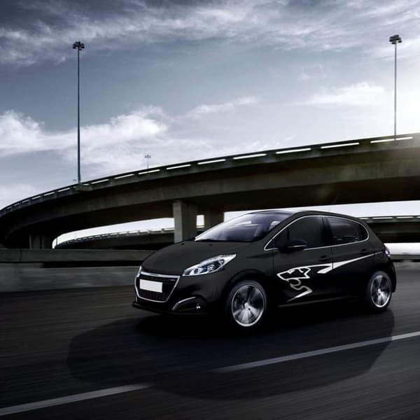Självhäftande dekorationssats - Peugeot - 207 - Krom - 220 cm - 2 stycken