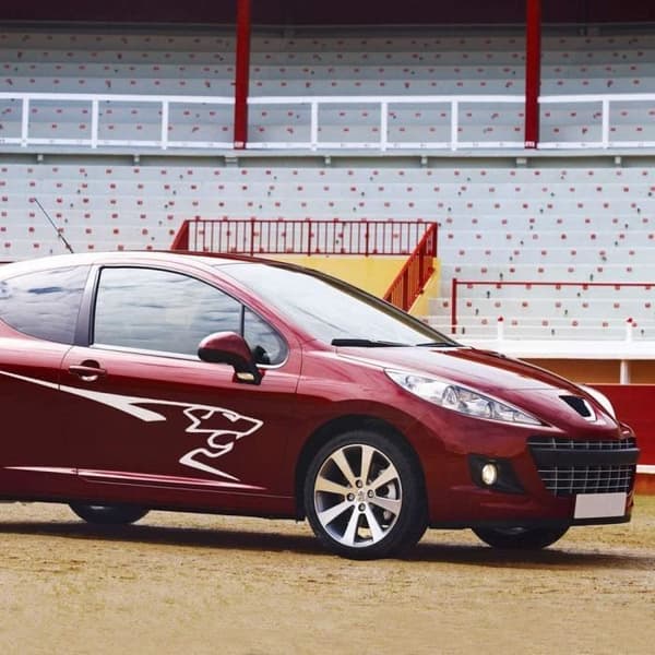 Självhäftande dekorationssats - Peugeot - 207 - Krom - 220 cm - 2 stycken