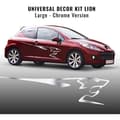Miniatyrbild 1 av 4: Självhäftande dekorationssats - Peugeot - 207 - Krom - 220 cm - 2 stycken