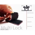 Miniatyrbild 2 av 4: Multi-Lock Avtagbart låssystem, transparent, 4 delar 20 x 50 mm