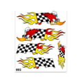 Miniatyrbild 1 av 4: Sticker Pic Flames Rutig flaggdekal, 20 x 24 cm
