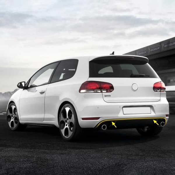 Bakre självhäftande profil för Golf 6 Car, gul