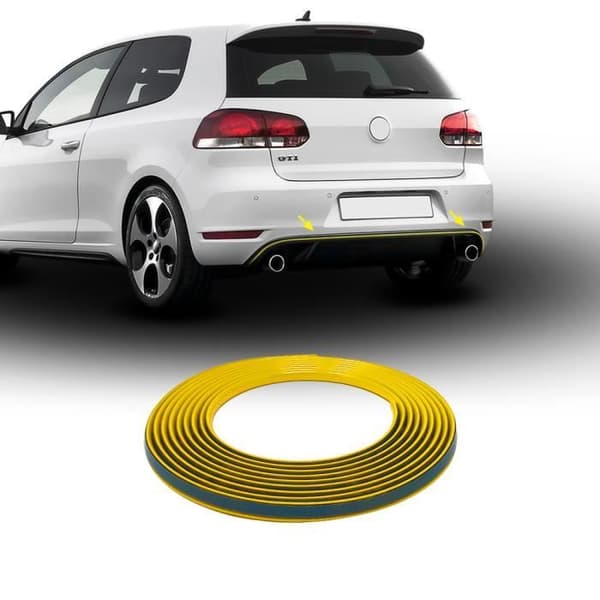 Bakre självhäftande profil för Golf 6 Car, gul