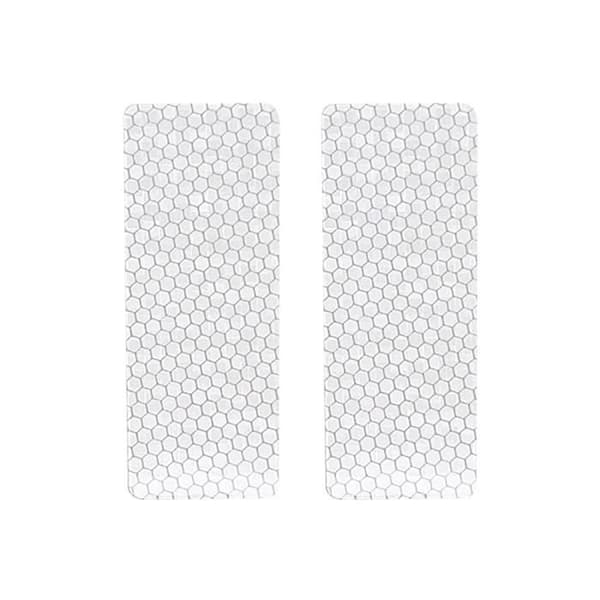 Reflekterande Klistermärken - Ej specificerat - 10 x 4 cm - 2 Stycken - Vit - Förbättrar nattsynligheten