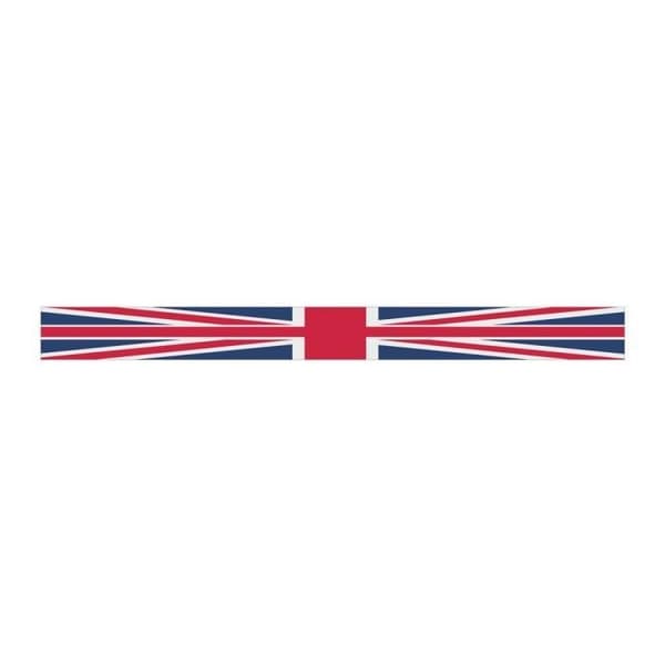 Tejp för vindruta - UK - 12 x 120 cm - Röd - Minskar bländning - Väderbeständig