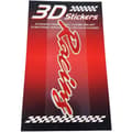 Miniatyrbild 2 av 2: 3D-dekal - Racing - Röd - 89 x 35 mm - UV-beständig - Exakta detaljer