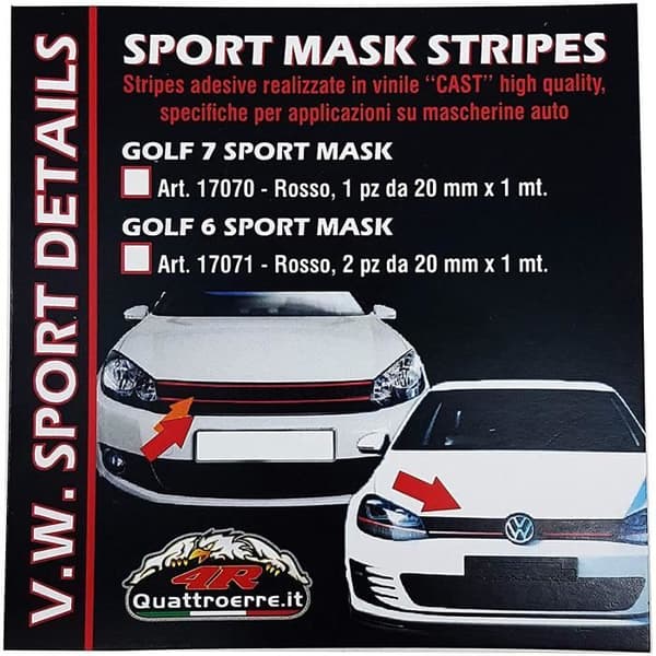 Tejp - Ej specificerat - Golf 6 - Röd - 20 mm x 1 mt - Pack om 2 stycken