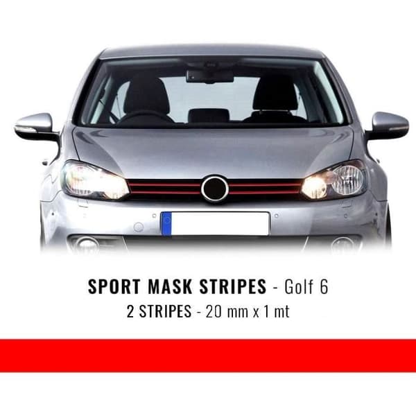Tejp - Ej specificerat - Golf 6 - Röd - 20 mm x 1 mt - Pack om 2 stycken