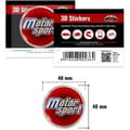 Miniatyrbild 2 av 4: 3D Motor Sport Dekal, Diameter 48 mm