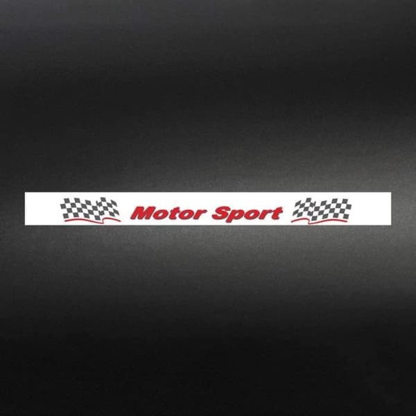 Klartejp för vindruta - Motor Sport - 12 x 120 cm - Vit färg - Väderbeständig
