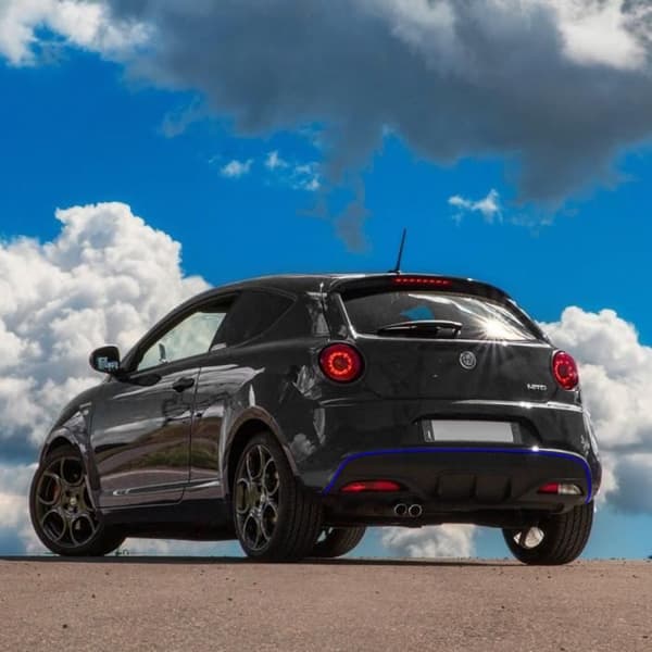 Bakre självhäftande profil för Alfa Romeo Mito bil, blå