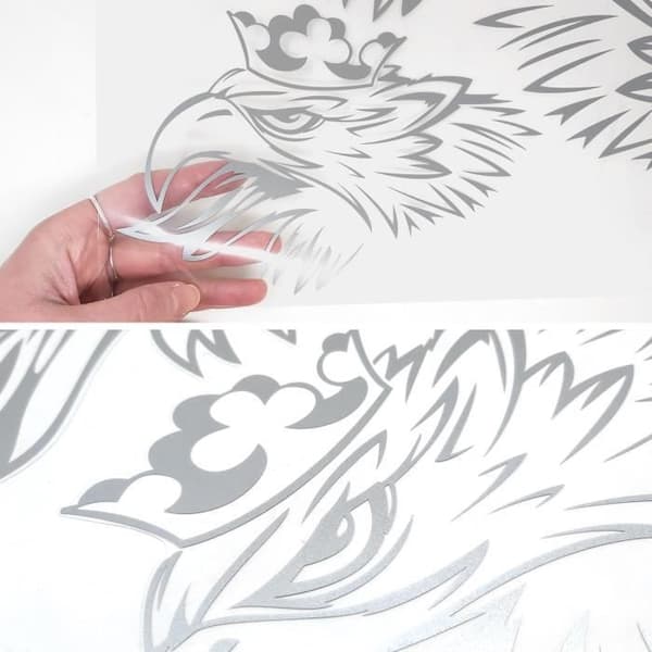 Maxi Griffon-dekal för lastbil, Silver, 50 x 35 cm