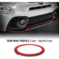 Miniatyrbild 1 av 3: Självhäftande profil - Fiat - 500 Abarth - Röd - 3 mm x 300 cm - 1 rengöringsduk