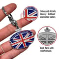 Miniatyrbild 3 av 4: Nyckelring - Royal British - Metall - 45 mm - Svart - Bil